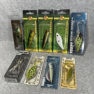 Lunkerhunt Bass Pro Arbogast Clear Lake Topwater Lures Lot 9pc Freshwater Mix‎